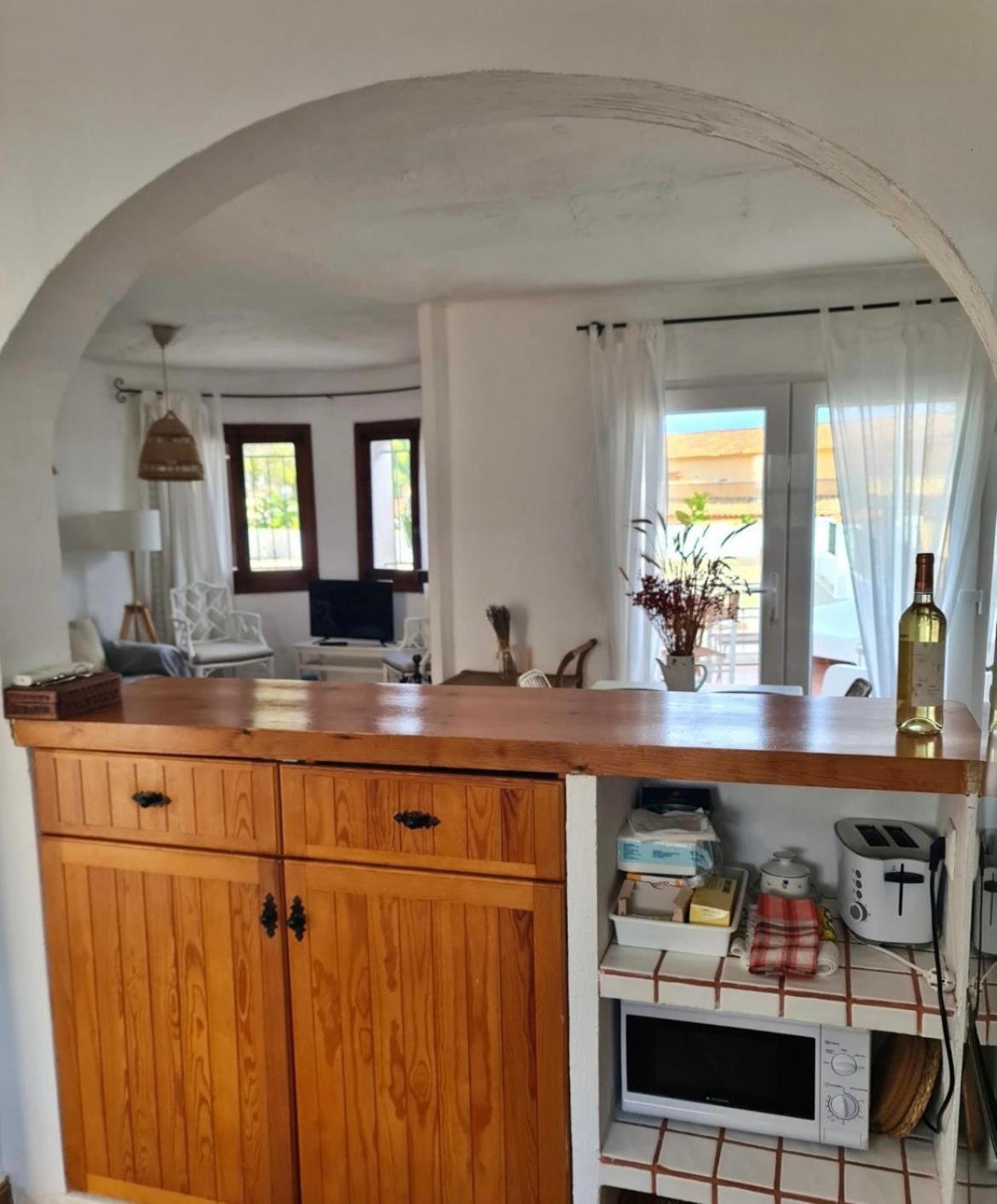 Bungalow With Seaviews In Moraira 特乌拉达 外观 照片